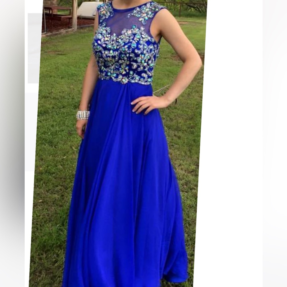 Royal blue prom dress